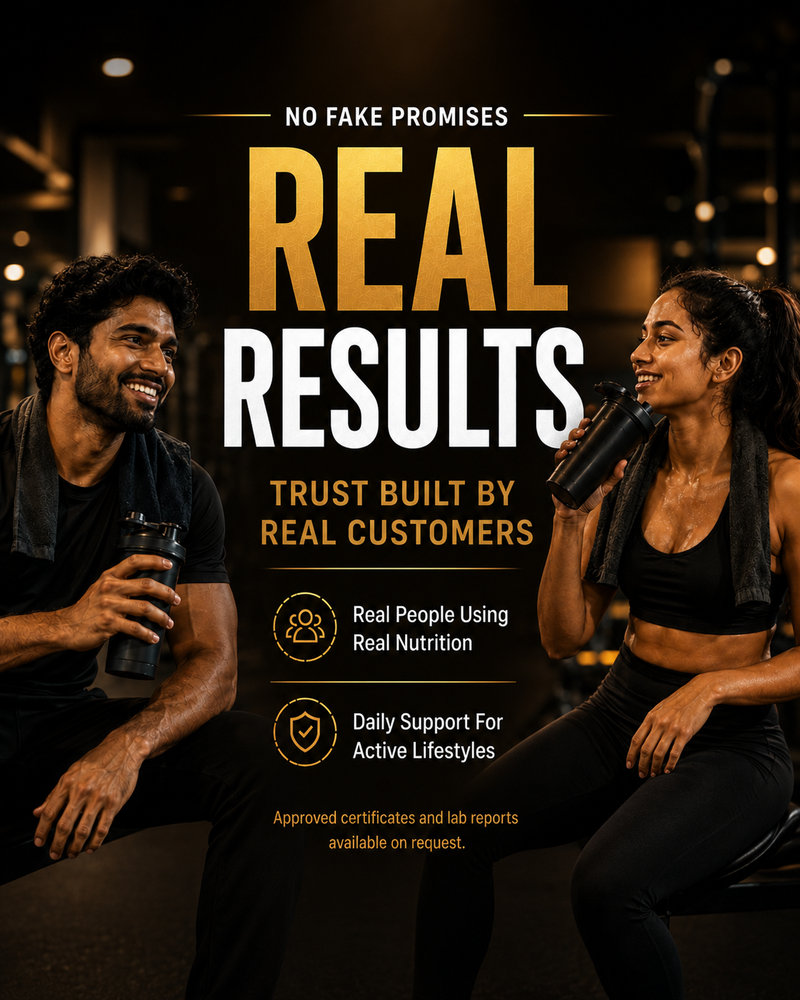 Kings Health Fuel No Fake Promises Real Results sports nutrition banner