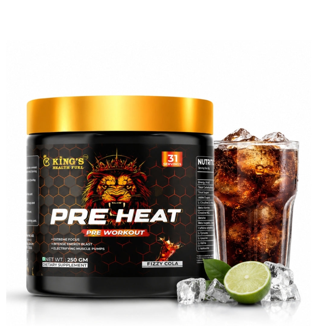 Pre Heat Pre Workout Cola 250g caffeine beta-alanine label