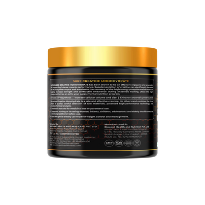 Sure Creatine monohydrate powder by Kings Health Fuel — India