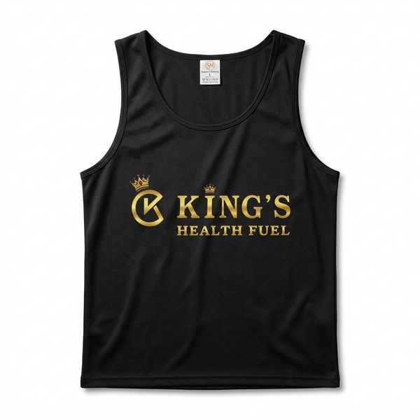 Gym Sandow Vest Black (5 Sizes) | Comfortable Workout Tank for Gym & Training – Kings Health Fuel
