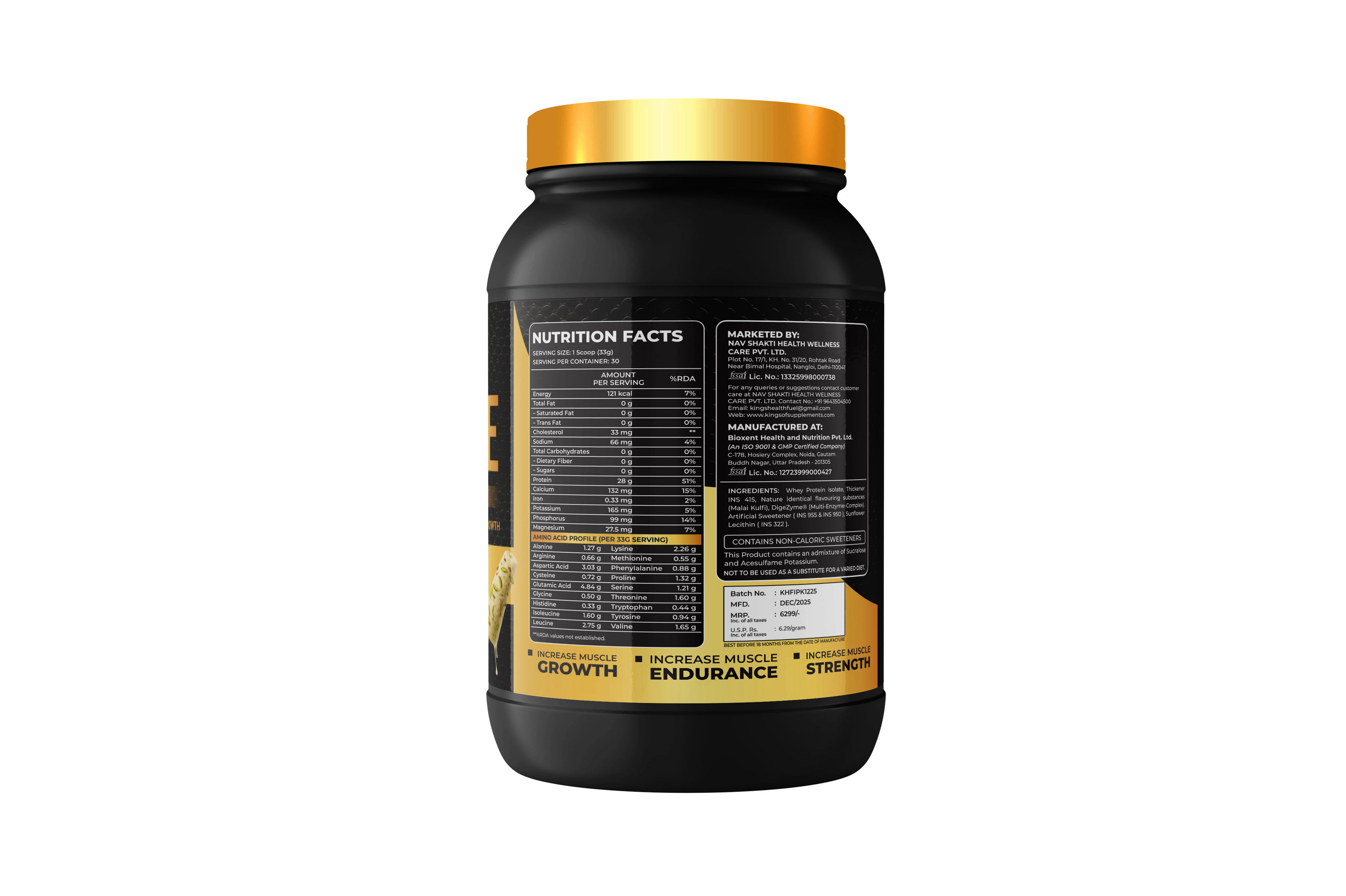 Kings Health Fuel ISO Whey Protein Isolate