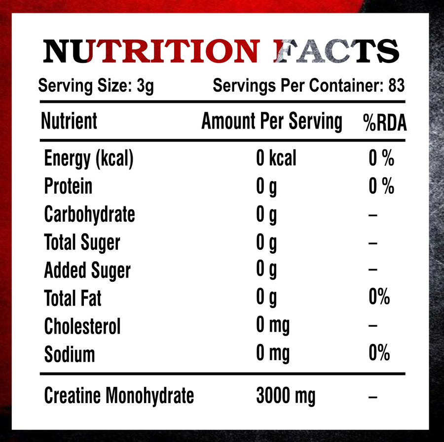 Sure Creatine monohydrate powder by Kings Health Fuel — India