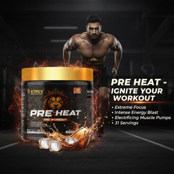 Pre Workout 250g (3 Flavours) | Energy, Focus, Endurance & Muscle Pump Booster – Kings Health Fuel