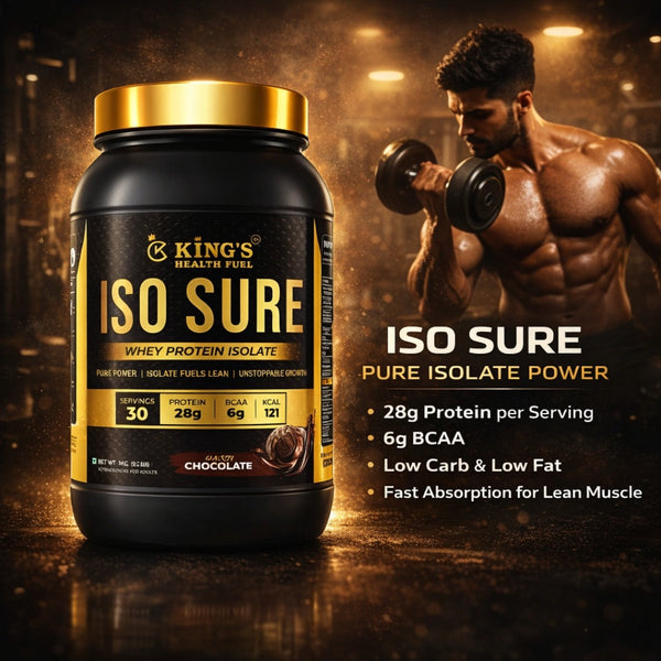 ISO Whey Protein Isolate 1kg / 2kg (2 Flavours) | Lean Muscle & Fast Recovery – Kings Health Fuel