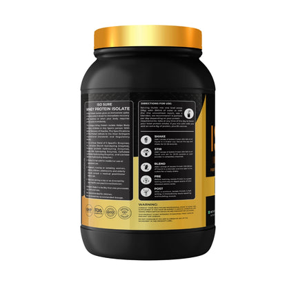 Kings Health Fuel one kilogram isolate whey protein powder tub formulated for lean muscle growth and fast recovery.
