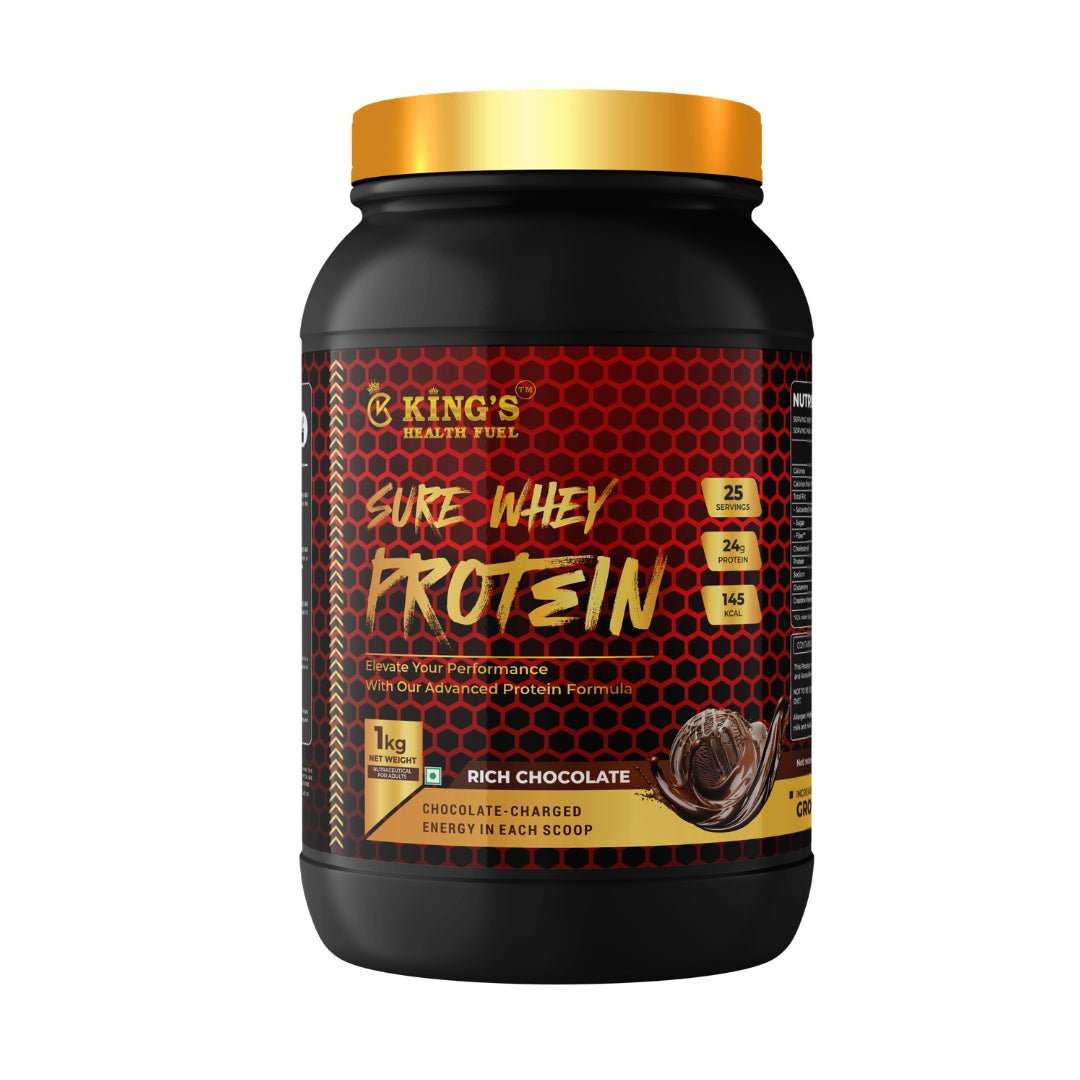 Kings Health Fuel Sure Whey Protein 24g protein per scoop — buy online India