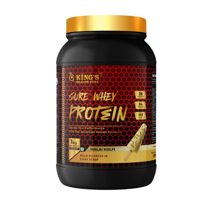 Kings Health Fuel Sure Whey Protein 24g protein per scoop — buy online India