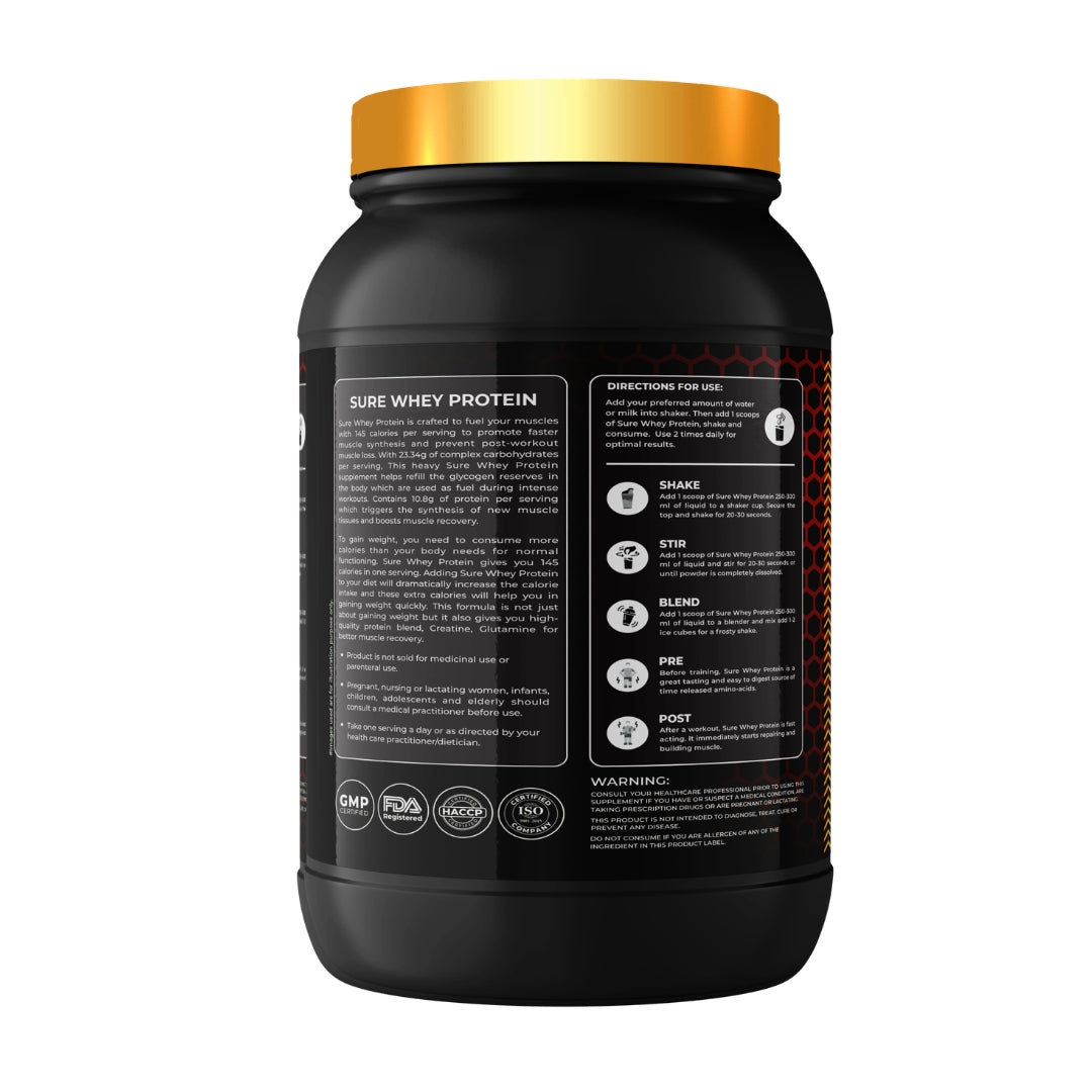 Kings Health Fuel Sure Whey Protein 24g protein per scoop — buy online India