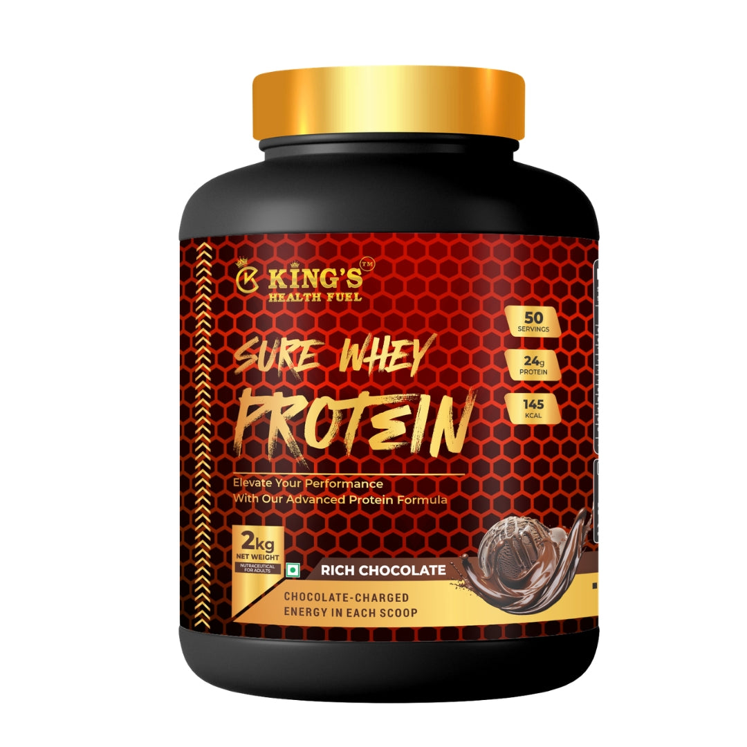 Kings Health Fuel Sure Whey Protein 24g protein per scoop — buy online India