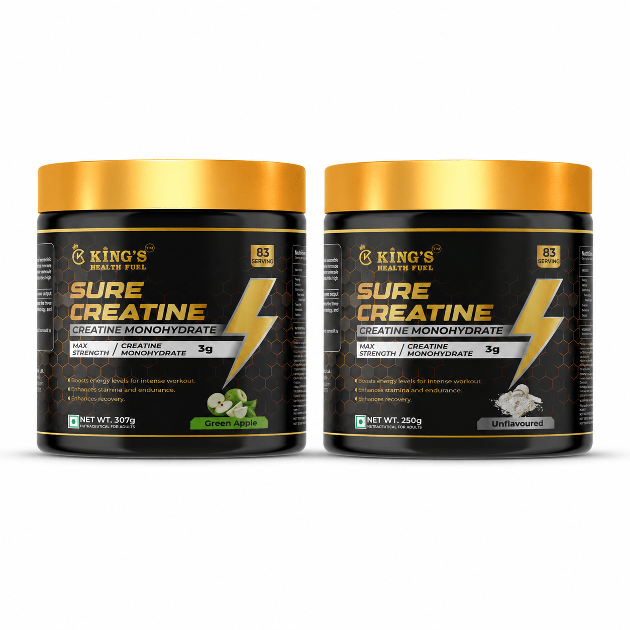 Best Creatine Monohydrate 307g + Free 250g – Kings Health Fuel - Kings Health Fuel