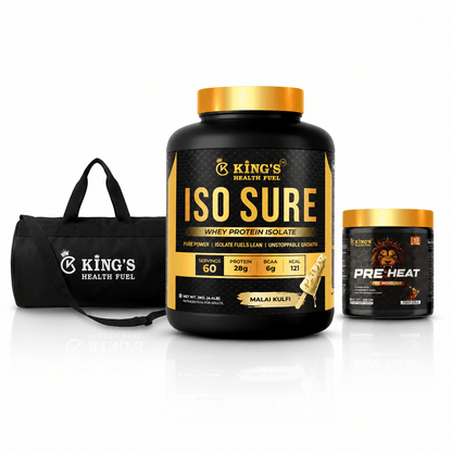 Best Isolate Whey Protein 2kg + Free Pre Workout & Gym Bag – Kings Health Fuel - Kings Health Fuel