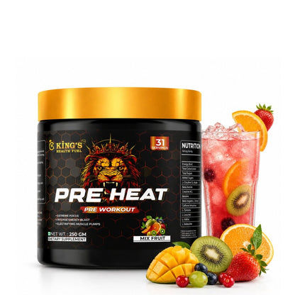 Best Pre Workout Supplement 250g | Energy, Focus & Muscle Pump – Kings Health Fuel - Kings Health Fuel