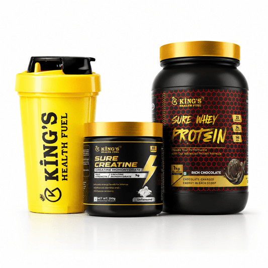 Best Whey Protein Powder 1kg + Free Creatine & Shaker – Kings Health Fuel - Kings Health Fuel