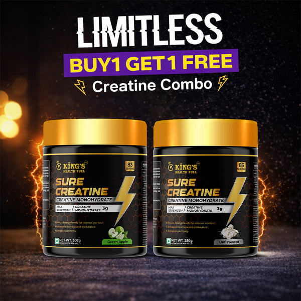 Creatine 307g + FREE 250g (Buy 1 Get 1 Free) | Strength & Performance Booster – Kings Health Fuel