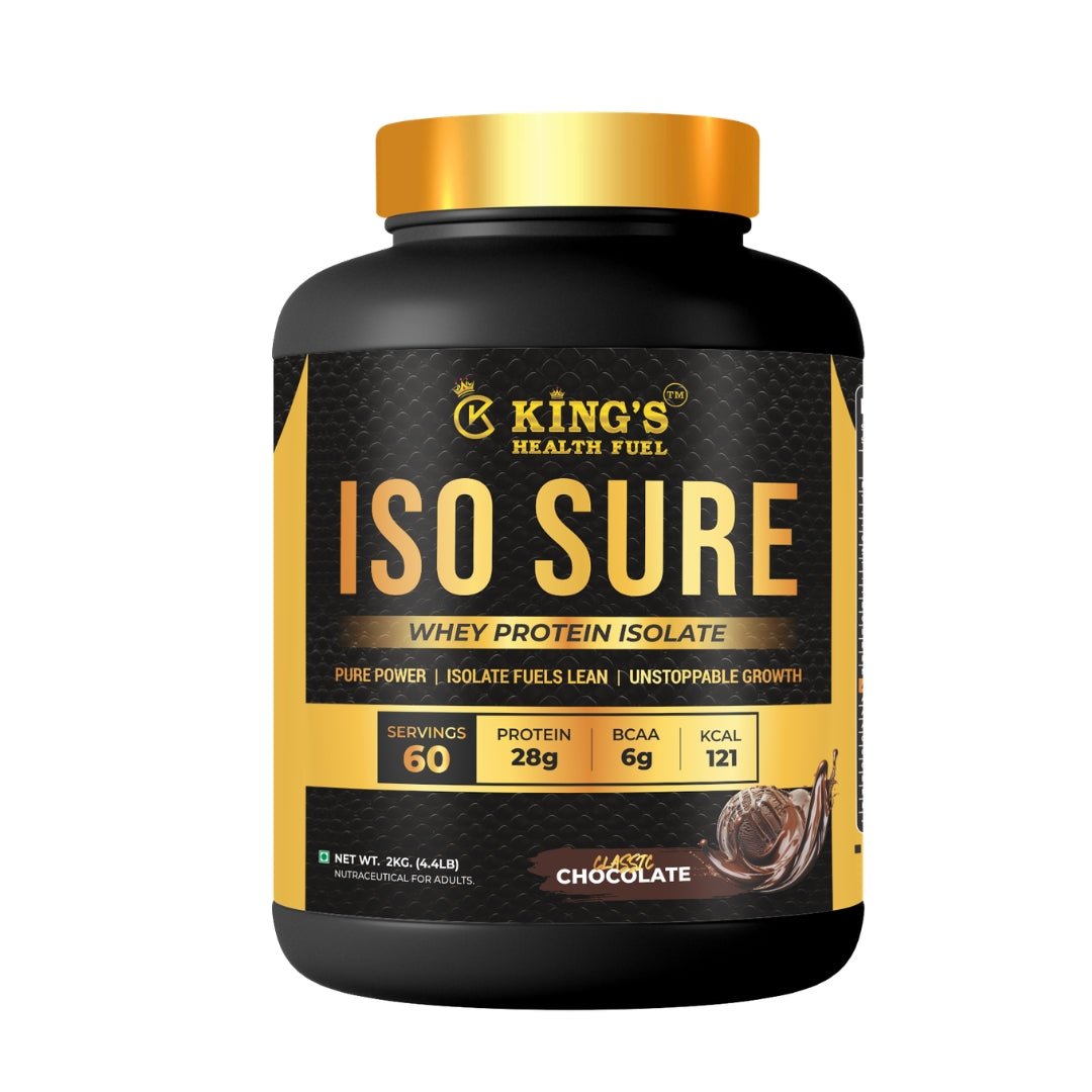 Iso Sure Whey Isolate Malai Kulfi 2kg nutrition facts and 28g protein label