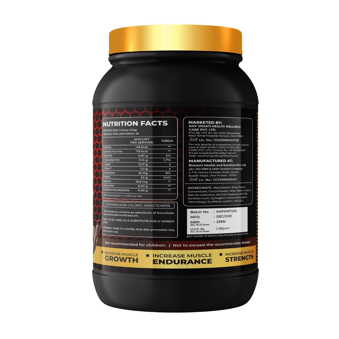 Sure Whey Protein Powder – 24g Protein Per Scoop | 1kg & 2kg | Kings Health Fuel - Kings Health Fuel